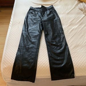 Abercrombie Curve Love vegan leather pants